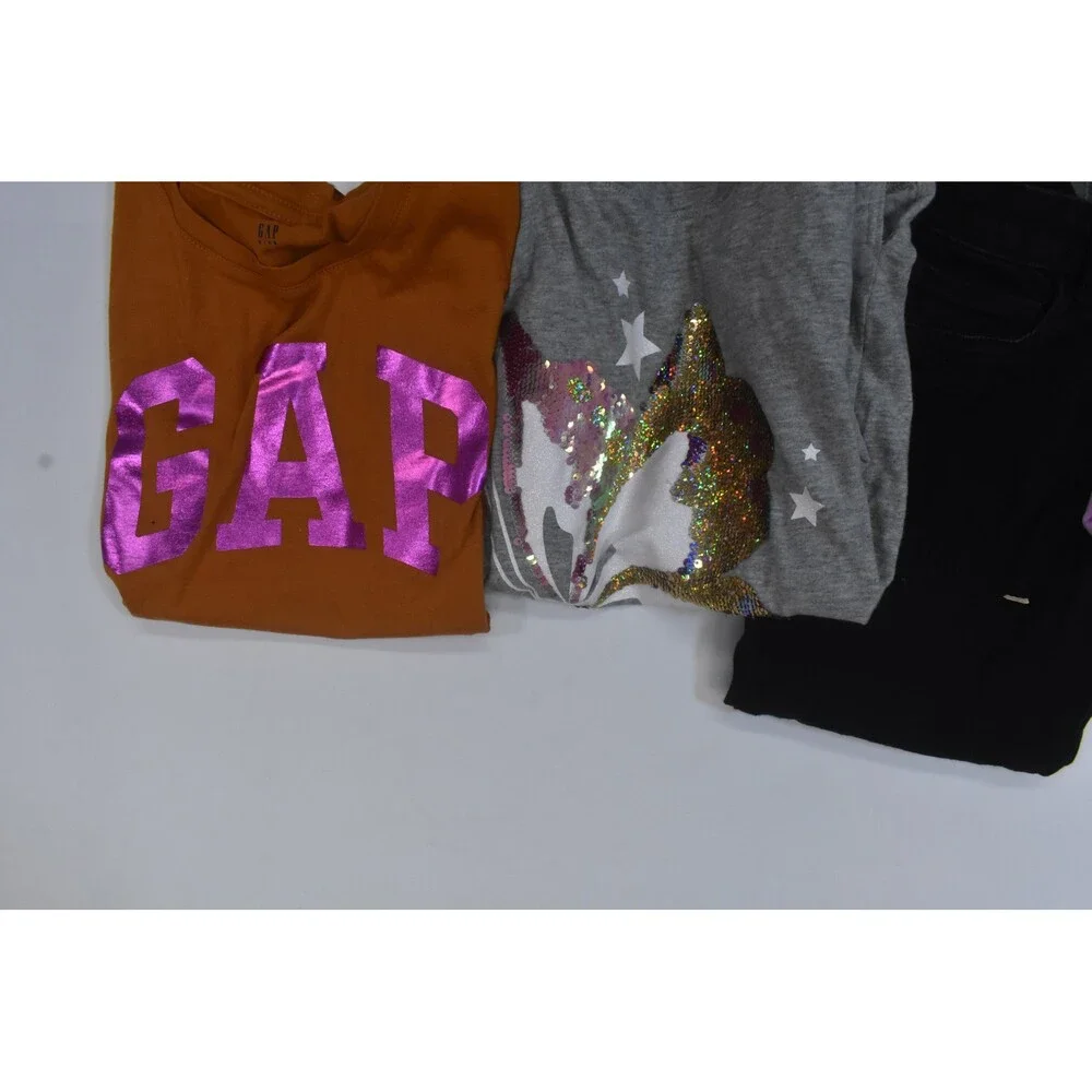 Gap Kids Bulk Lot Of 7 Girls Size Medium 8 Mixed Season Tops Bottoms Sweats